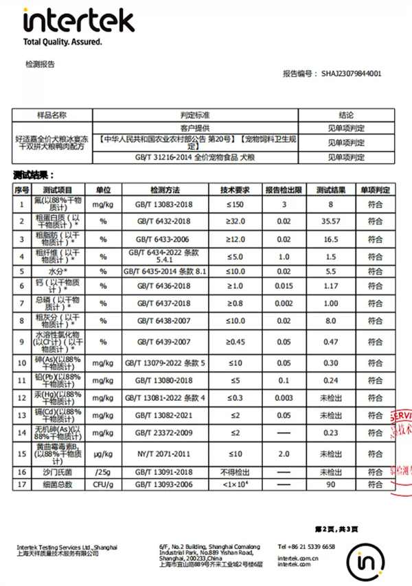 好适嘉冻干双拼犬粮