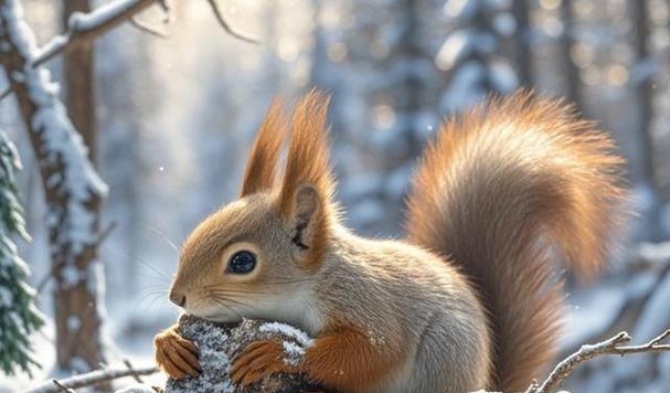 冬天中的勇敢者（探索寒冷季节中动物的适应能力和生存策略）