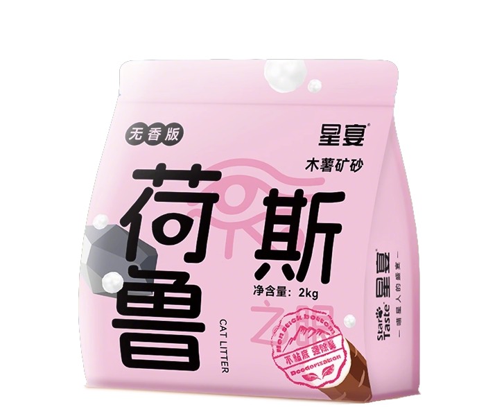 星宴荷鲁斯木薯&矿砂混合猫砂测评