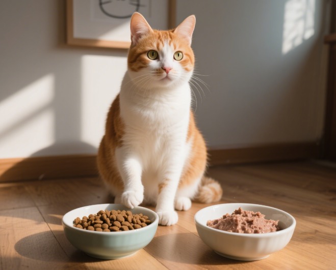 猫咪吃干粮好还是湿粮好？