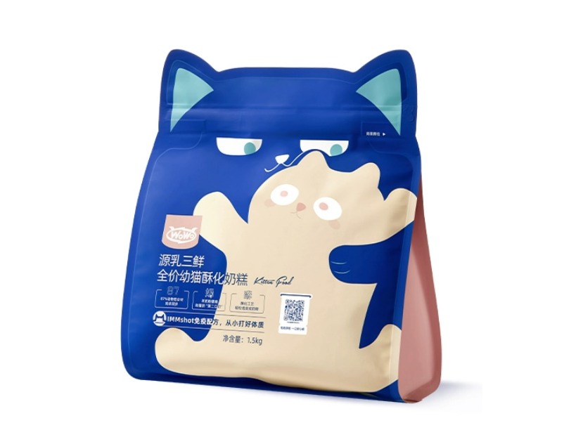 Wowo离乳期幼猫酥化粮:羊奶泡肉,谁家小猫咪顶得住? Wowo离乳期幼猫酥化粮