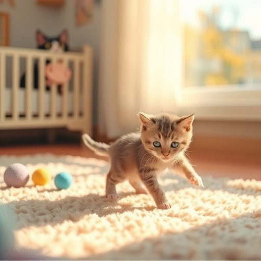 新生小猫学步之旅（探索世界的关键一步，小猫如何学会走路？）