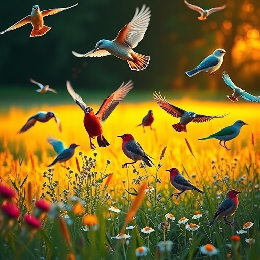 农村七色羽毛飞翔——常见鸟类的介绍（丰富多样的农村鸟类群落与生态）