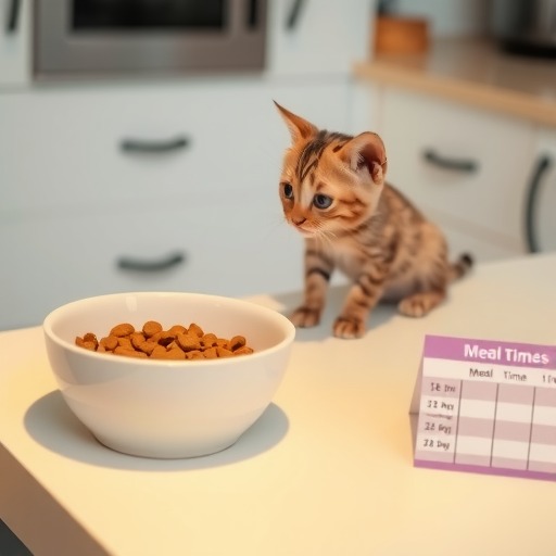 如何合理安排猫咪的饮食时间和频率（三个月大猫咪的科学喂养方法，让它健康成长）