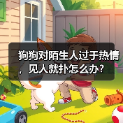 狗狗对陌生人过于热情，见人就扑怎么办？