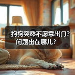 狗狗突然不愿意出门？问题出在哪儿？