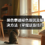 黑色泰迪掉色原因及解决方法（掌握这些技巧让你的黑色泰迪不再掉色）（图4）