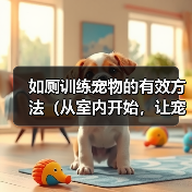 如厕训练宠物的有效方法（从室内开始，让宠物养成良好的如厕习惯）（图2）