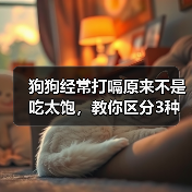 狗狗经常打嗝原来不是吃太饱，教你区分3种病理原因（图1）