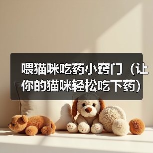 喂猫咪吃药小窍门（让你的猫咪轻松吃下药）（图3）