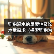 狗狗喝水的重要性及饮水量需求（探索狗狗为什么需要大量饮水和每日饮水量的建议）（图1）