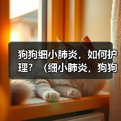 狗狗细小肺炎，如何护理？（细小肺炎，狗狗需要怎样的治疗与关爱？）（图1）