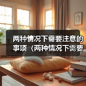 两种情况下需要注意的事项（两种情况下需要注意的事项）（图1）