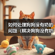 如何处理狗狗没有奶的问题（解决狗狗没有奶的情况，让它健康成长）（图2）