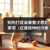 狗狗打疫苗需要注意的事项（疫苗接种时间表和保护幼犬健康的关键）（图4）