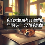 狗狗大便后有几滴鲜血严重吗？（了解狗狗鲜血便情况，及时保护它的健康）（图3）