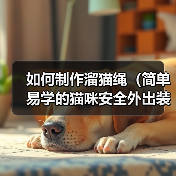 如何制作溜猫绳(简单易学的猫咪安全外出装备制作方法)(图3) 如何制作溜猫绳(简单易学的猫咪安全外出装备制作方法)(图3)