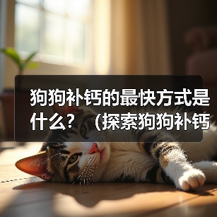 狗狗补钙的最快方式是什么?(探索狗狗补钙的有效方法,让您的狗狗健康成长)(图1) 狗狗补钙的最快方式是什么?(探索狗狗补钙的有效方法,让您的狗狗健康成长)(图1)