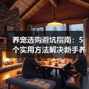 养宠选购避坑指南:5个实用方法解决新手养护难题(图3) 养宠选购避坑指南:5个实用方法解决新手养护难题(图3)