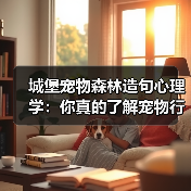城堡宠物森林造句心理学:你真的了解宠物行为吗?(图2) 城堡宠物森林造句心理学:你真的了解宠物行为吗?(图2)