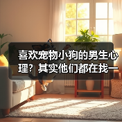 喜欢宠物小狗的男生心理？其实他们都在找一种陪伴（图1）