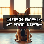 喜欢宠物小狗的男生心理？其实他们都在找一种陪伴（图3）