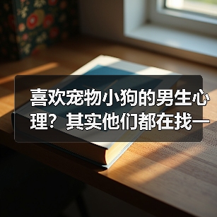 喜欢宠物小狗的男生心理？其实他们都在找一种陪伴（图4）