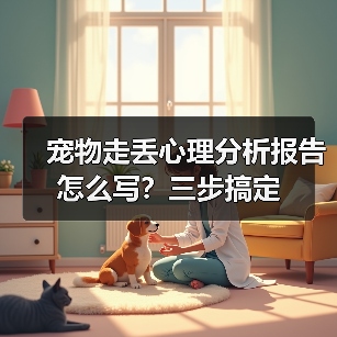 宠物走丢心理分析报告怎么写？三步搞定（图1）
