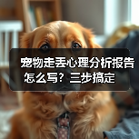 宠物走丢心理分析报告怎么写？三步搞定（图4）