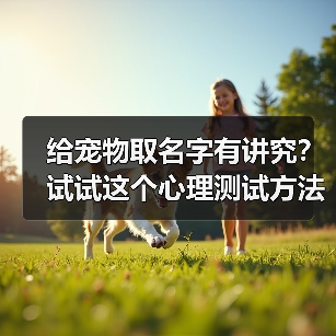 给宠物取名字有讲究?试试这个心理测试方法(图4) 给宠物取名字有讲究?试试这个心理测试方法(图4)