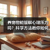 养宠物能缓解心理压力吗?科学方法教你如何通过宠物改善心理健康(图1) 养宠物能缓解心理压力吗?科学方法教你如何通过宠物改善心理健康(图1)