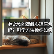养宠物能缓解心理压力吗?科学方法教你如何通过宠物改善心理健康(图3) 养宠物能缓解心理压力吗?科学方法教你如何通过宠物改善心理健康(图3)