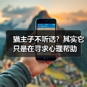 猫主子不听话？其实它只是在寻求心理帮助（图1）