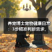 养宠博士宠物健康日常:3步精准判断需求,避坑方案全攻略(图3) 养宠博士宠物健康日常:3步精准判断需求,避坑方案全攻略(图3)
