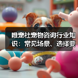 唯宠社宠物咨询行业知识:常见场景、选择要点与注意事项(图2) 唯宠社宠物咨询行业知识:常见场景、选择要点与注意事项(图2)