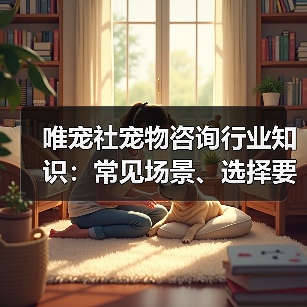 唯宠社宠物咨询行业知识:常见场景、选择要点与注意事项(图4) 唯宠社宠物咨询行业知识:常见场景、选择要点与注意事项(图4)