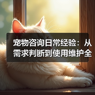 宠物咨询日常经验:从需求判断到使用维护全攻略(图4) 宠物咨询日常经验:从需求判断到使用维护全攻略(图4)