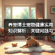 养宠博士宠物健康实用知识解析:关键问题与处理方法(图1) 养宠博士宠物健康实用知识解析:关键问题与处理方法(图1)