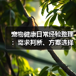 宠物健康日常经验整理：需求判断、方案选择和避坑建议（图4）