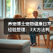 养宠博士宠物健康日常经验整理:3大方法判断需求与避坑(图1) 养宠博士宠物健康日常经验整理:3大方法判断需求与避坑(图1)