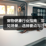 宠物健康行业指南：常见场景、选择要点与注意事项