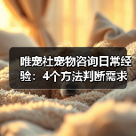 唯宠社宠物咨询日常经验:4个方法判断需求到使用维护(图2) 唯宠社宠物咨询日常经验:4个方法判断需求到使用维护(图2)