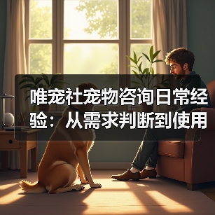 唯宠社宠物咨询日常经验:从需求判断到使用维护全攻略(图2) 唯宠社宠物咨询日常经验:从需求判断到使用维护全攻略(图2)