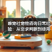 唯宠社宠物咨询日常经验:从需求判断到使用维护全攻略(图4) 唯宠社宠物咨询日常经验:从需求判断到使用维护全攻略(图4)